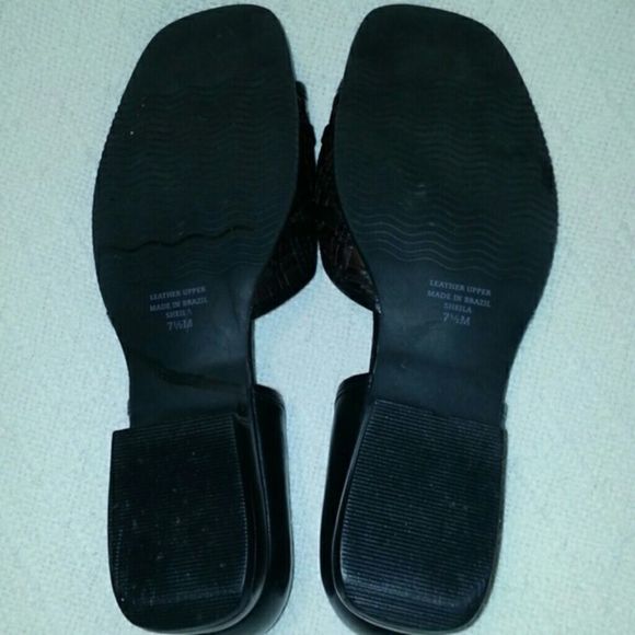 Artiva Leather Woven Sandals Sheila Style 7.5 - Picture 4 of 5